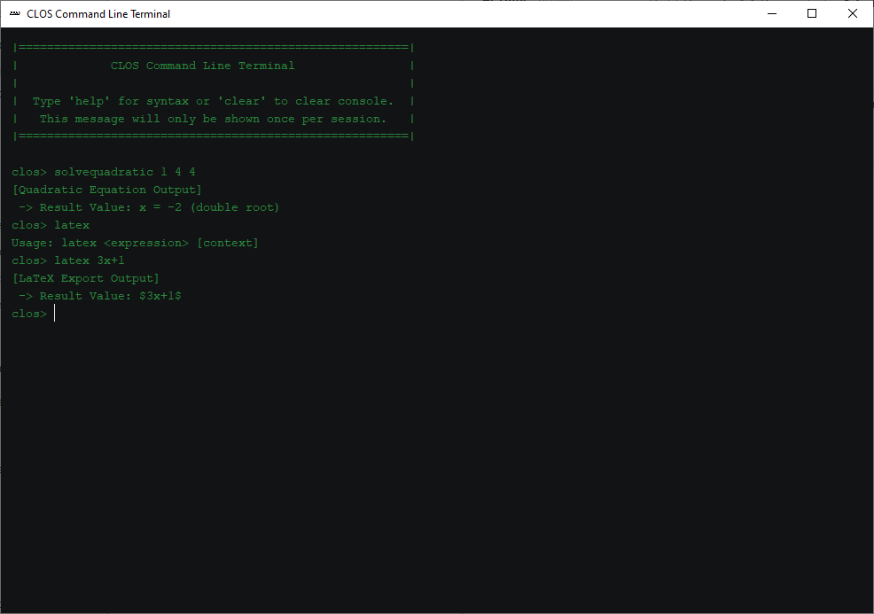 Terminal emulator demonstration